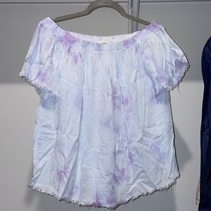 Tie Dye Off the shoulder top
